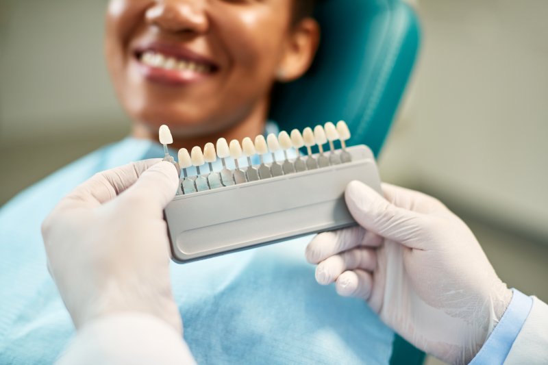 patient preparing for veneers